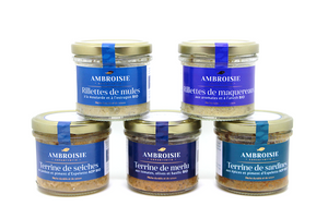 Terrine de seiches au jambon et piment d'Espelette AOP Bio - Ambroisie - Popapotes - Producteur français, agriculture raisonnée, livré chez vous