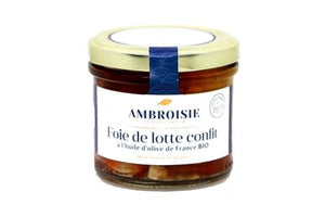 Foie de lotte confit à l'huile d'olive de France Bio