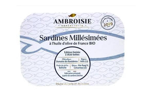 Sardines Millésimées 2021 à l'huile d'olive de France Bio
